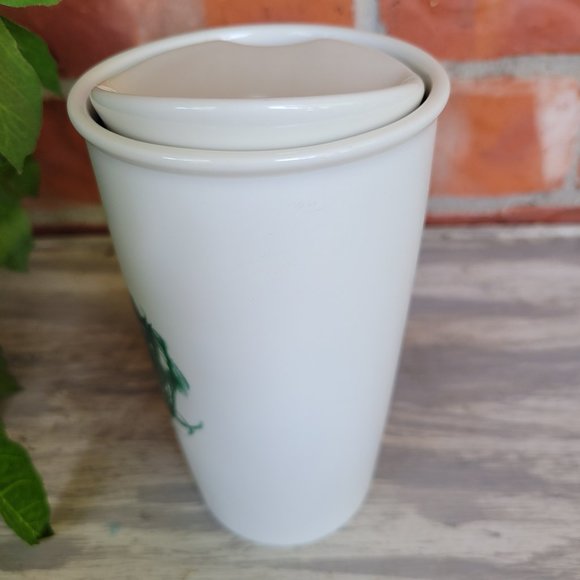 STARBUCKS 2015 DOT Collection Ceramic Travel Tumbler Coffee Mug 12oz - Picture 4 of 6